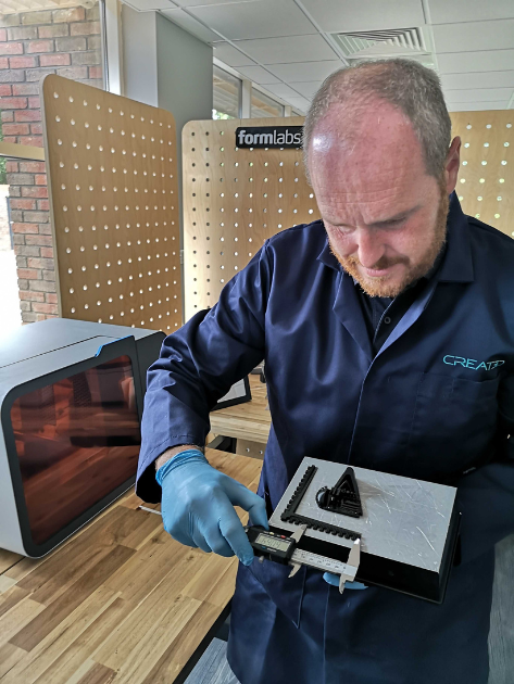 CREAT3D engineer measuring test model